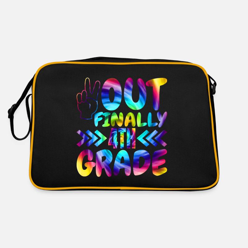 Out Finally 4th grade elementary school students Retro Bag