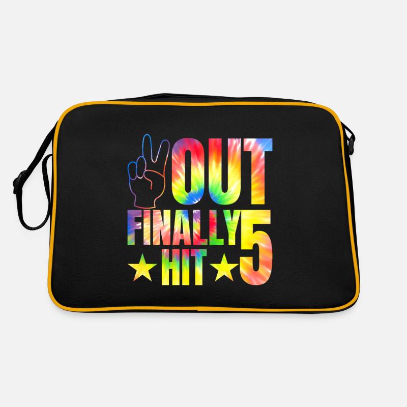 Enfin la célébration du 5e anniversaire de l'enfant de 5 ans Sac Retro