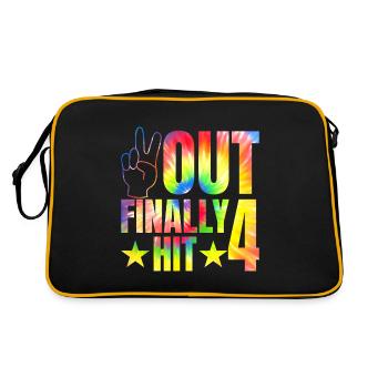 Out Enfin Hit 4 Year Old Célébrant 4e - Sac Retro - noir/or - Dos