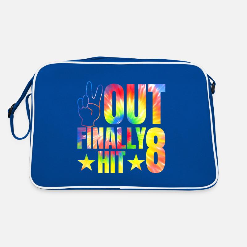 8th Birthday Celebration Of 8 Year Old Celebrant Retro Bag