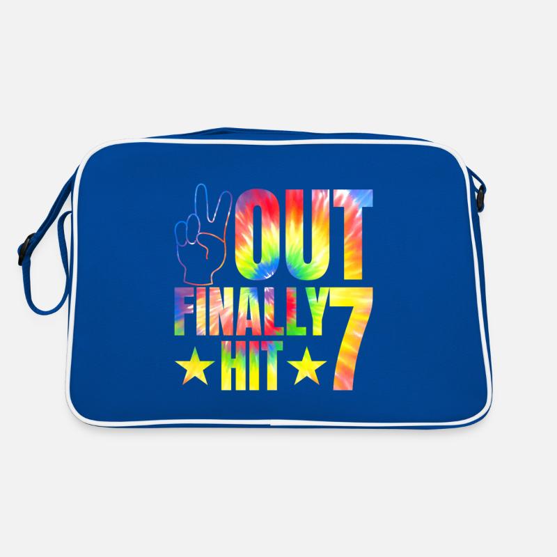 Enfin atteint le 7e anniversaire du célébrant de 7 ans Sac Retro