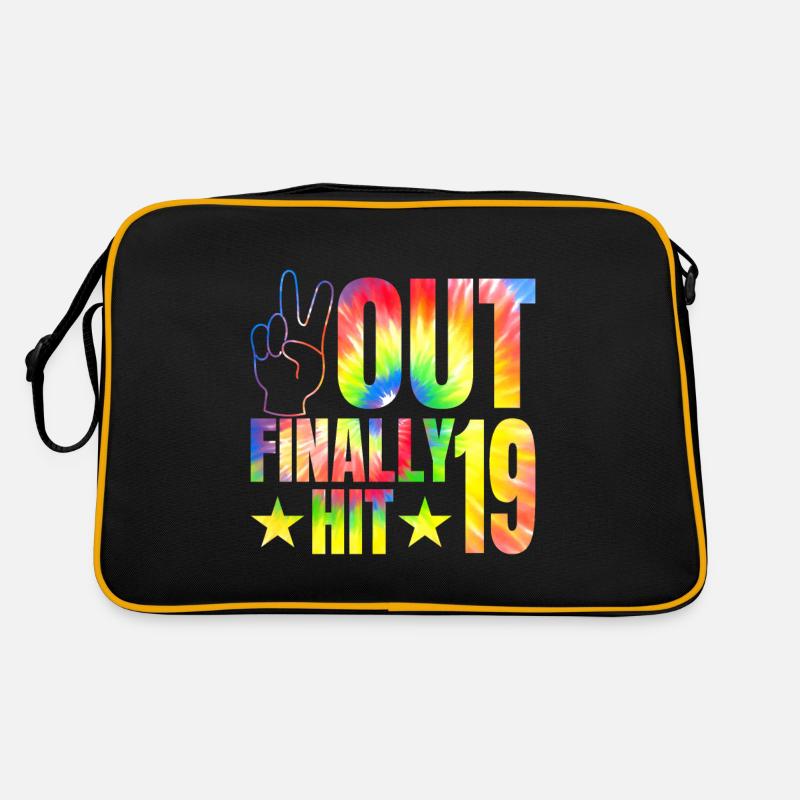 Endlich Hit 19-jährige Zelebrant 19. Retro Tasche