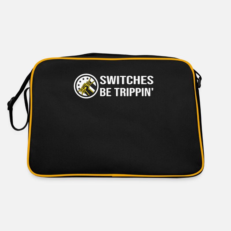 Électricien Pun Flag Technicien en électronique Sac Retro