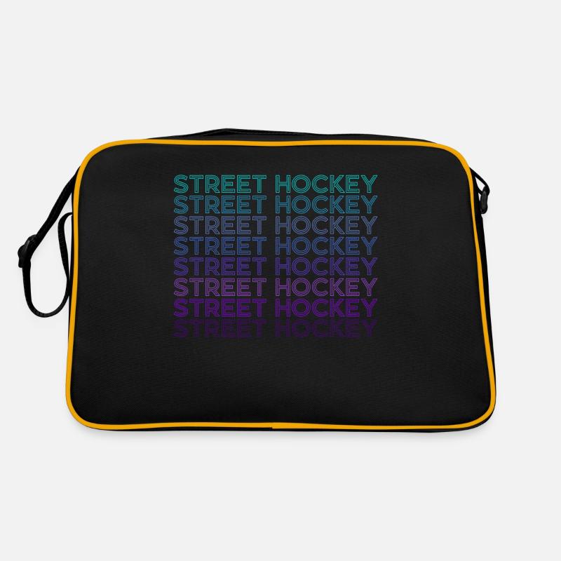 Streethockey Spieler Team Trainer Trainer Retro Retro Tasche
