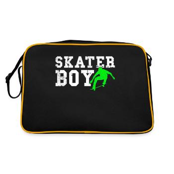 patineur garçon - Sac Retro - noir/or - Dos