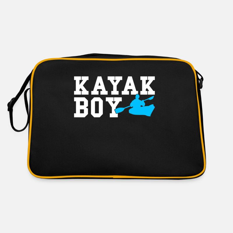 kayak boy - Retro Tasche - Schwarz/Gold