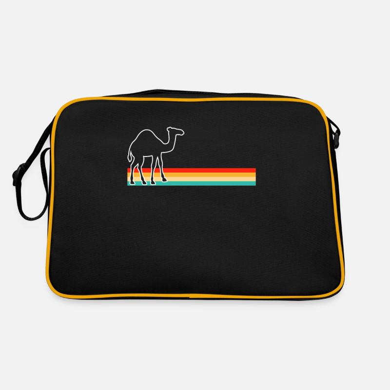 Dromadaire rétro - Sac Retro - noir/or