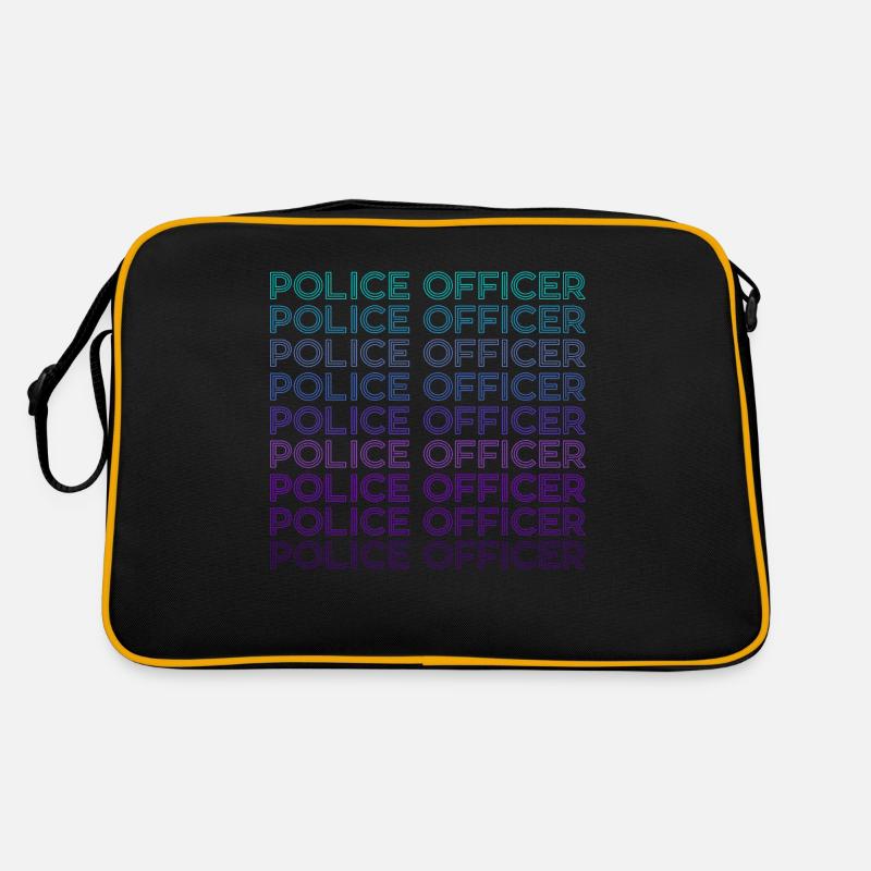 Policier Application de la loi Rétro Sac Retro