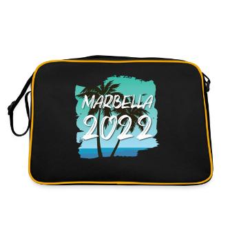 Marbella 2022 - Retro Tasche - Schwarz/Gold - Hinten