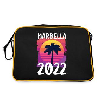 Marbella 2022 - Retro Tasche - Schwarz/Gold - Hinten