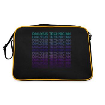 Dialysis Technician Dialysis Technician Retro - Retro Bag - black/gold - Back