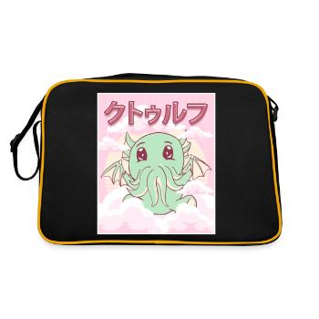 Kawaii Cthulhu Necronomicon Cthulhu Monster - Retro Bag - black/gold - Back