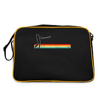 Golf Retro - Retro Tasche - Schwarz/Gold - Hinten
