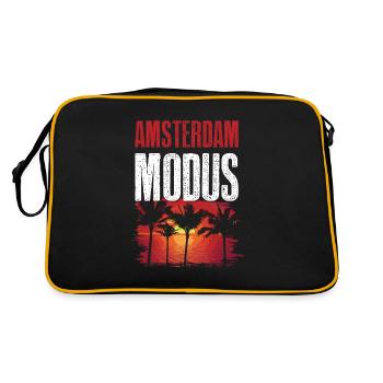 Amsterdam Mode - Retro Bag - black/gold - Back