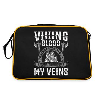 Le sang viking coule dans mes veines Us - Sac Retro - noir/or - Dos