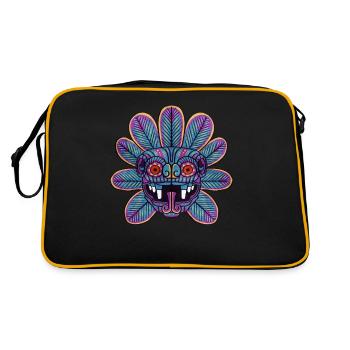 Quetzalcoatl Aztecs Feathered Snake Maya Inca - Retro Bag - black/gold - Back