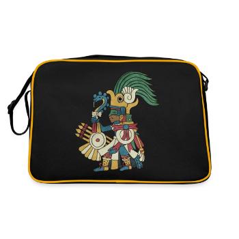 Huitzilopochtli Aztec God Aztec Mythology Maya - Retro Bag - black/gold - Back
