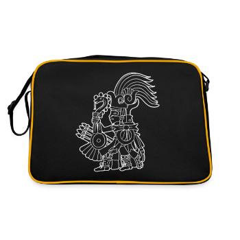 Huitzilopochtli Aztec God Aztec Mythology Maya - Retro Bag - black/gold - Back