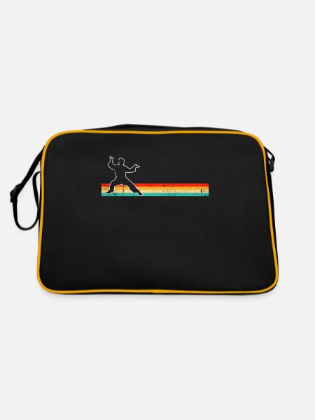 Karaté Arts Martiaux Rétro - Sac Retro - noir/or - Dos