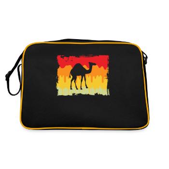 Dromadaire rétro - Sac Retro - noir/or - Dos