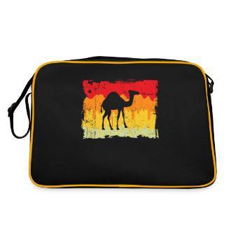 Dromadaire rétro - Sac Retro - noir/or - Dos