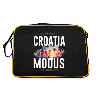 Croatia Mode - Retro Bag - black/gold - Back
