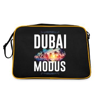 Dubai Mode - Retro Bag - black/gold - Back