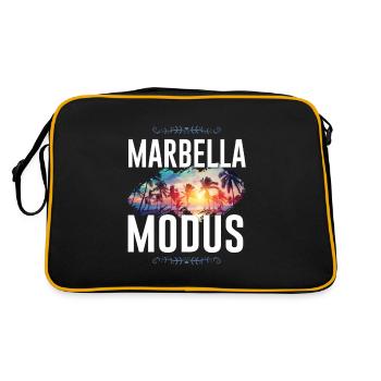 Marbella Modus - Retro Tasche - Schwarz/Gold - Hinten