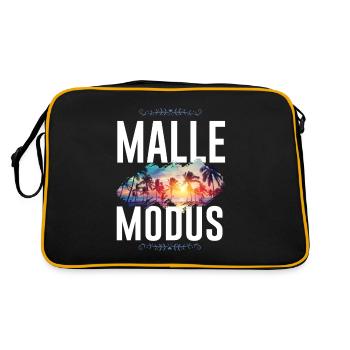 Malle Mode - Sac Retro - noir/or - Dos