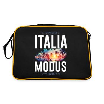 Mode Italie - Sac Retro - noir/or - Dos