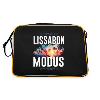 Mode Lisbonne - Sac Retro - noir/or - Dos