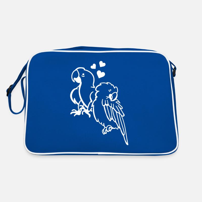 Parrot Bird Hearts Parrot Bird Lovers Sac Retro