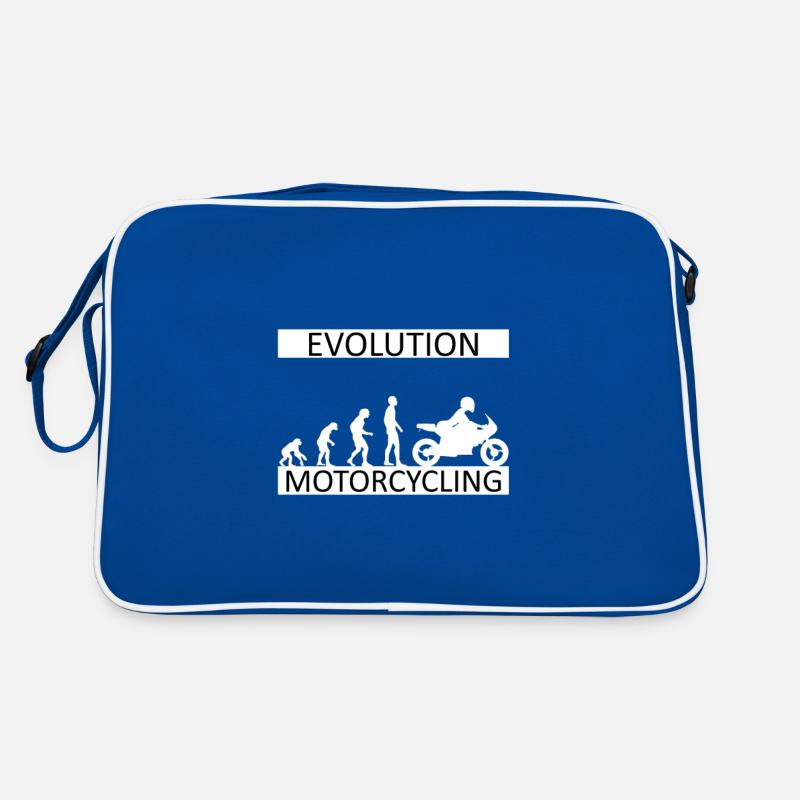 Evolution Motorcycling Motorradfahrerin Bikerin Retro Tasche