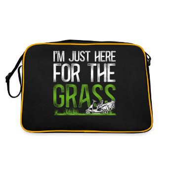 Landscaper Landscaping Landscape - Retro Tasche - Schwarz/Gold - Hinten