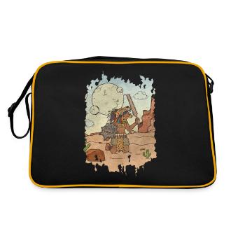 Aztèque Jaguar Warrior Maya Inca - Sac Retro - noir/or - Dos