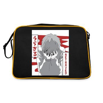 Emo Anime Young Vaporwave Aesthetic Betrayed Ge - Retro Bag - black/gold - Back