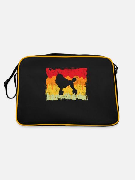 Caniche Rétro - Sac Retro - noir/or - Dos