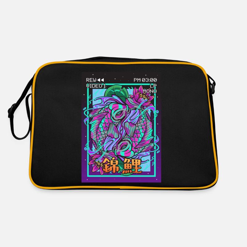 Koi Fish Carp Vaporwave Esthétique Rétro VCR Sac Retro