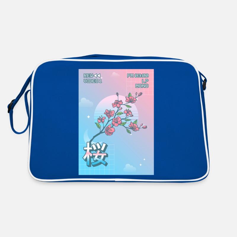 Fleur de cerisier Sakura Vaporwave Esthétique VCR Gesch Sac Retro