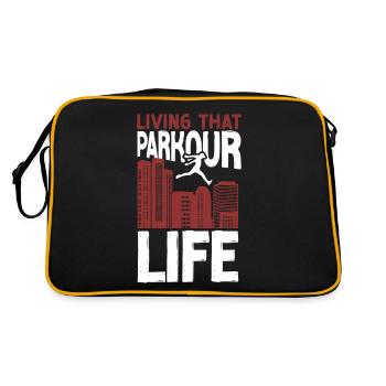Parkour Free Running Traceur - Retro Bag - black/gold - Back