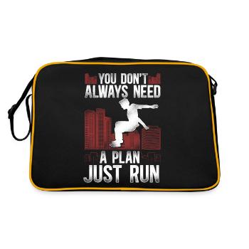 Parkour Free Running Traceur - Retro Bag - black/gold - Back