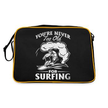 Wave Surfer WaterSurfer You're Never Too Hungry for Surfing - Retro Bag - black/gold - Back
