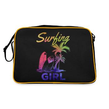 Planche de surf Surfer Wave Surf Girls Surf - Sac Retro - noir/or - Dos
