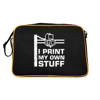 3D Printer - Retro Bag - black/gold - Back