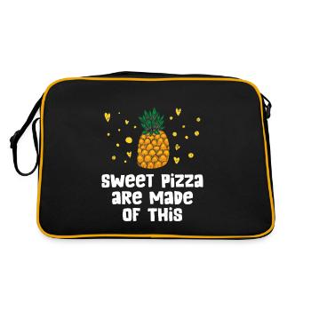 Ananas Hawaii Cadeau Fruit Fruit Ananas Fruit - Sac Retro - noir/or - Dos