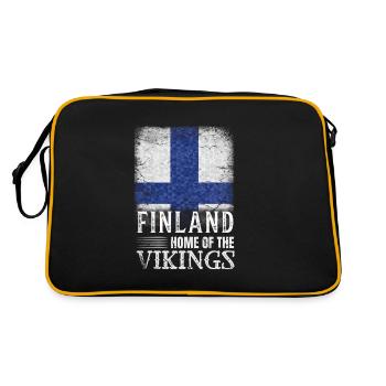 Finlande - Sac Retro - noir/or - Dos