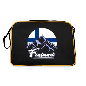 Finlande Tshirt Finlande Scandinavie - Sac Retro - noir/or - Dos