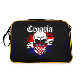 Tshirt Croatie - Sac Retro - noir/or - Dos