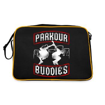 Parkour Free Running Traceur - Retro Tasche - Schwarz/Gold - Hinten