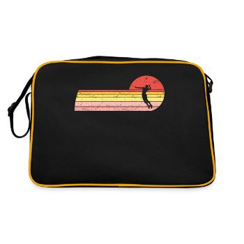 Badminton Player Female Badminton Player - Retro Bag - black/gold - Back